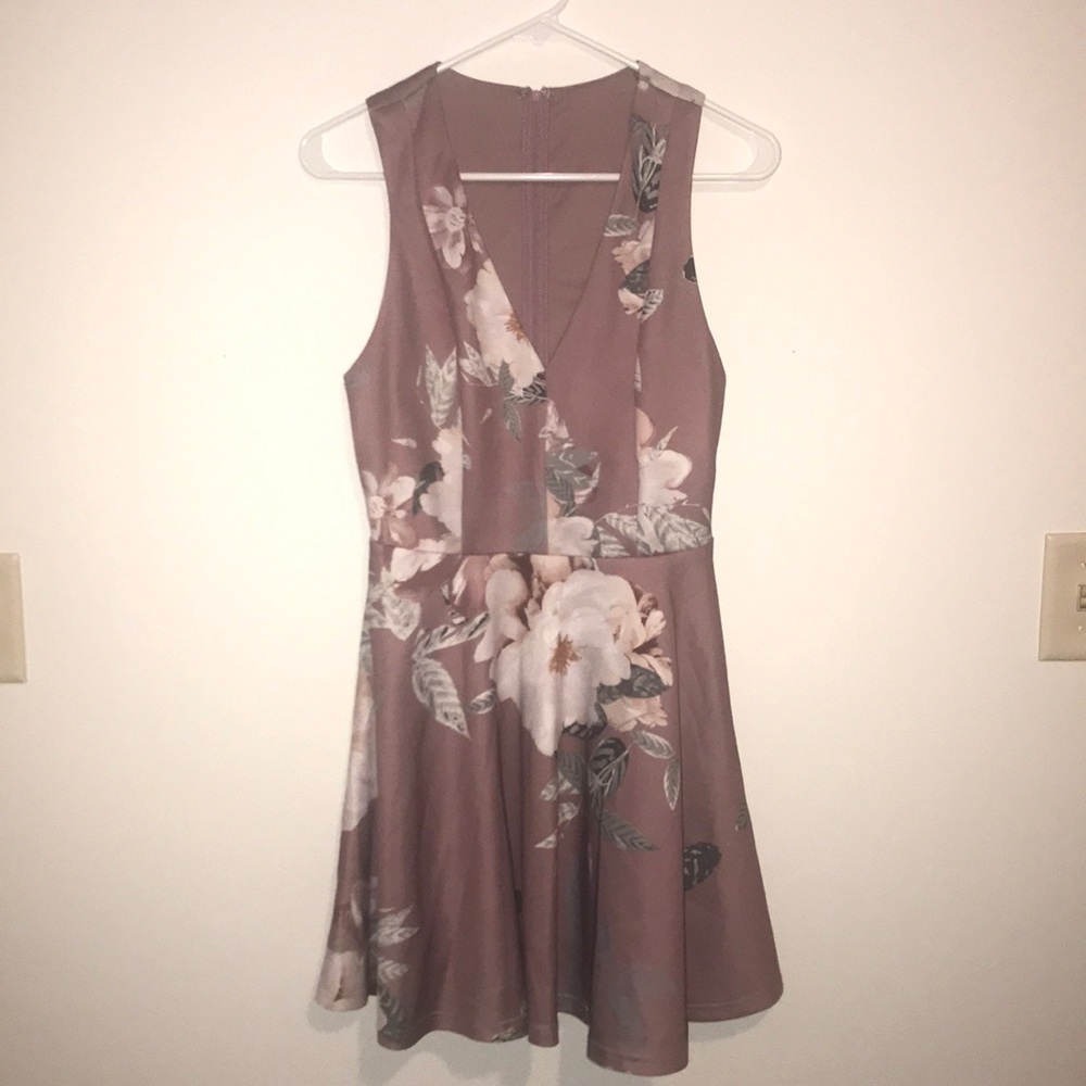 Mauve floral dress